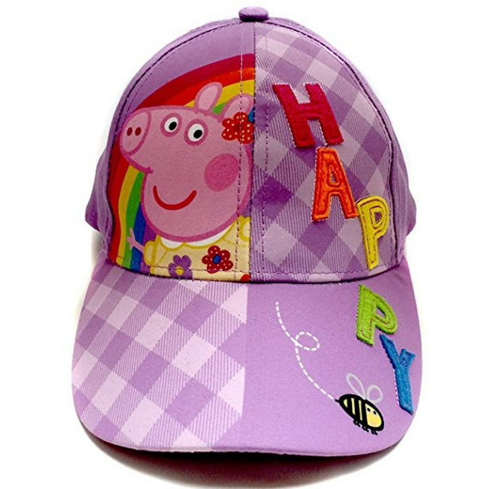 Peppa Pig Baseball Cap Peppa Pig Purple Happy Youth/Kids Size Hat