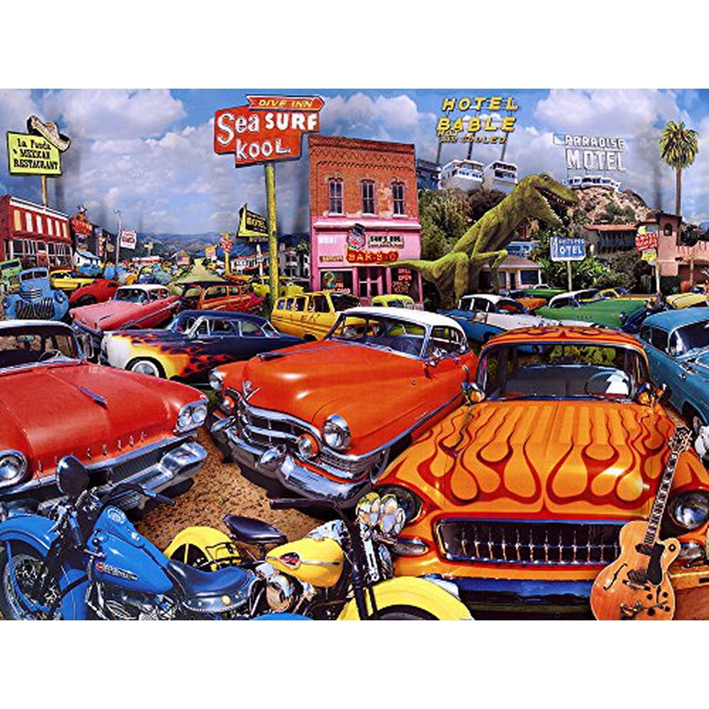 The Jigsaw Puzzle Factory The Jigsaw Puzzle Factory Classic Cars Motel 