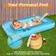 thumbnail image 3 of Bañera inflable para broncearse en forma de L, azul, 3 of 7