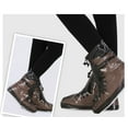 thumbnail image 5 of SHOEGIRLS Women Waterproof Shoe Covers Slip-Resistant Reusable Overshoes, Brown, L, 5 of 5