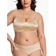 thumbnail image 5 of Deyllo Women Seamless Wireless Minimizer Bras Breathable Unlined Bralette Beige V Neck Full Coverage T-Shirt Bra Clothes Size 42D, 5 of 5