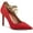 Red Mc, variant on Womens Black Sadelle Pointed Toe Stiletto Buckle Dress Pumps Shoes 9.5 M