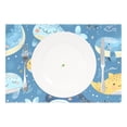 thumbnail image 2 of Cartoon Sea Animals 12×18 inch Placemats Heat Resistant Washable Foldable Rectangular Placemats Set Decoration Indoor Outdoor for Kitchen Dining Table 6PCs, 2 of 8