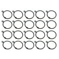 thumbnail image 1 of RUNROTOO 1 Set Window Curtain Rings Black Hanging Curtains Homeowners Window Dressing, 1 of 5