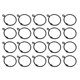 thumbnail image 1 of unbranded 20Ud Anillas Para Negras De Metal Resistentes Y Fáciles De Instalar, 1 of 6