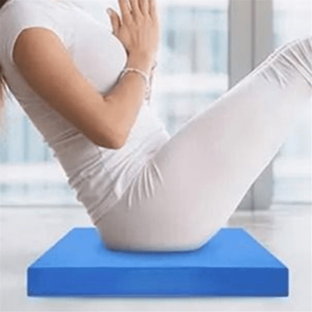 YWIYIUD 1PC 11.81x7.87inch Blue Exercise BalancePad Suitable for Adults Home Exercise Portable and Durable Thickened BalanceCushion for Core and Stability Training