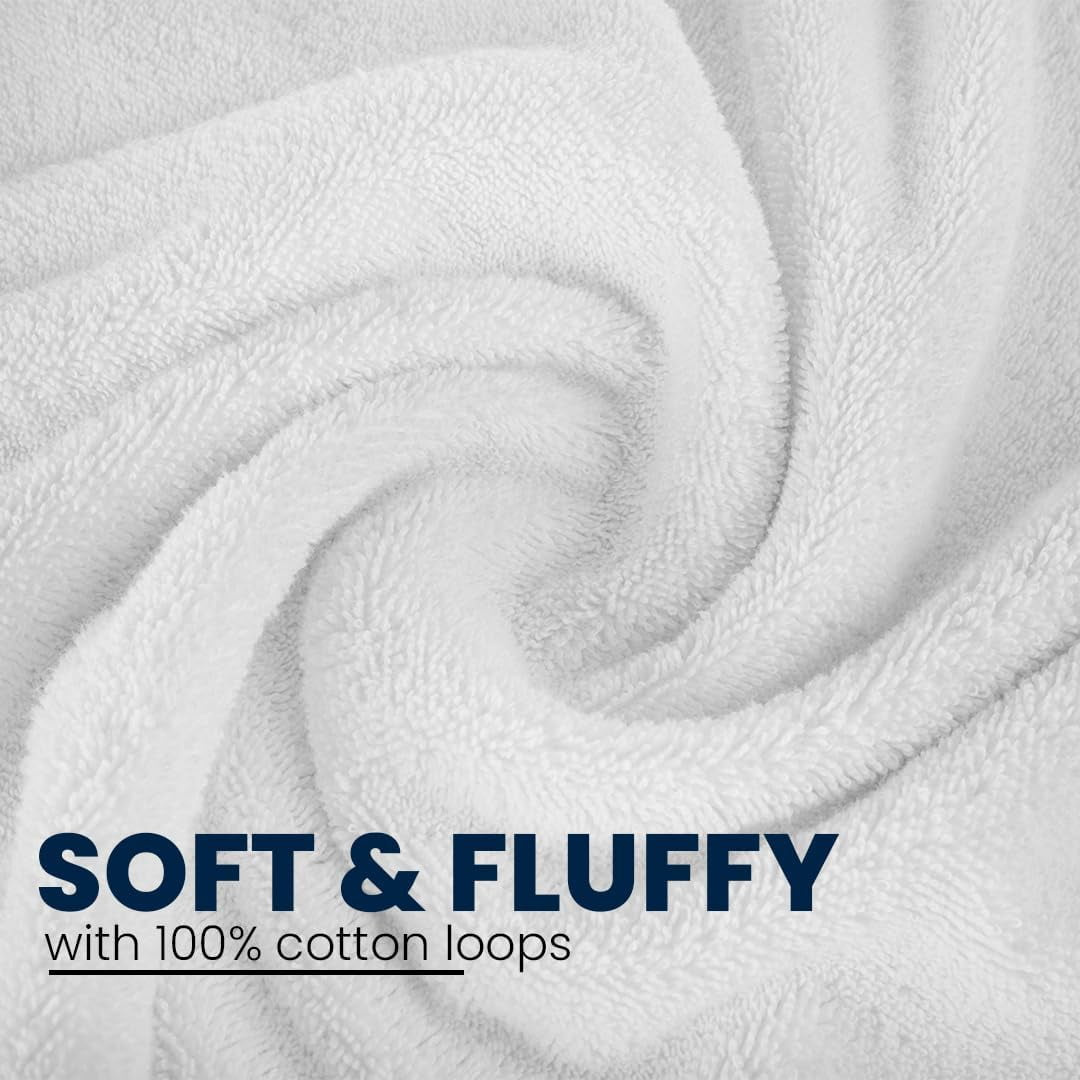 Belem Luxury Cotton Bath Towels, Absorbent and Durable, 16x27 Inch, Pack of 120