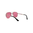 thumbnail image 4 of Womens Sparkling Glitter Trim Tear Drop Officer Style Sunglasses Gold Red, 4 of 4