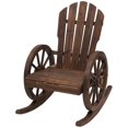 thumbnail image 1 of Outsunny Adirondack Rocking Chair with Slatted Design and Oversize Back for Porch, Poolside, or Garden Lounging, 1 of 1