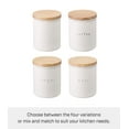 thumbnail image 6 of Yamazaki Home Ceramic Canister - Four Styles, White, Ceramic, Plain, 15.25 oz., 450 ml, Airtight, Dishwasher Safe, Lid, No Assembly, 6 of 7