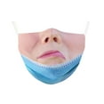 thumbnail image 1 of Graflsoa Humorous Halloween Face Mask - Breathable & Comical Realistic Human Face Costume for Pranks, Perfect for Outdoor Activities, Reusable & Washable Cotton Mask with Strong Elastic Ear Loops, 1 of 6
