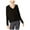 black, variant on I.N.C Womens Ribbed Sleeve Knit Blouse, Black, Large