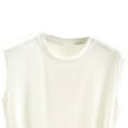 thumbnail image 3 of AherBiu Pajama Tank Tops for Women Stretch Comfy Fitted Crewneck Basic Layer Top Tees Camisole Tshirt, 3 of 6