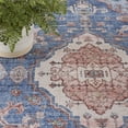 thumbnail image 6 of Nourison Fulton Bordered Medallion Non-Slip Flatwoven Indoor Rug Blue 5' x 7', 6 of 7