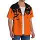 thumbnail image 2 of Balery Halloween With Black Bats Camisa Casual de Manga Corta con Botones para Hombre, Texturizada, Estilo Cubano, para Playa, Verano-Medium, 2 of 5