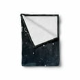 thumbnail image 2 of Boston Soft Flannel Fleece Throw Blanket, Nocturnal Concept City Landmarks Under the Stars, Cozy Plush for Indoor and Outdoor Use, 50" x 60", Night Blue Blue Grey, by Ambesonne, 2 of 6
