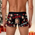 thumbnail image 5 of KHONTS Custom Face Men's Boxer Briefs Personalized Underwear with Photo Picture Customized Boxers Gifts for Boyfriend Husband Him 03-Black XL, 5 of 9