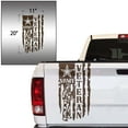 thumbnail image 2 of Veteran Army Retired Soldier Distressed American USA US Flag Truck Tailgate Vinyl Decal Compatible with Most Pickup Trucks U.S. Army Sticker USMC USAF US Navy Decal (11" x 20", Brown), 2 of 8