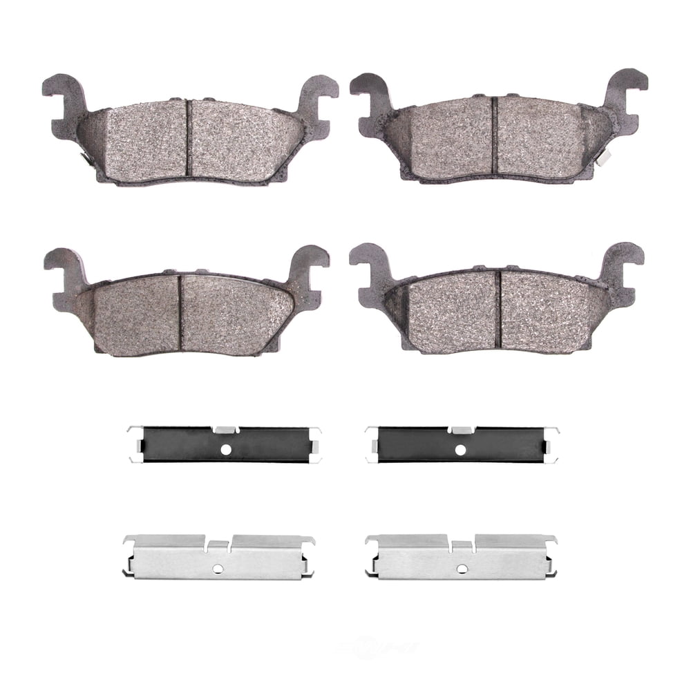 Dynamic Friction Company 1551-1120-01 DFC 5000 Advanced Brake Pads - Ceramic and Hardware Kit - OE