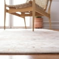 thumbnail image 3 of SAFAVIEH Tucson Nazca Traditional Machine Washable Area Rug, 8' x 8' Round, Light Grey/Rust, 3 of 7