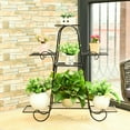 thumbnail image 3 of Gymax 7 Tier Plant Stand Metal Shelf Multilayer Potted Display Rack Patio Garden, 3 of 10