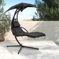 thumbnail image 5 of PayLessHere Hammock Chair w/Built-in Pillow and Removable Swing Lounge Chair,Black, 5 of 7