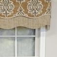 thumbnail image 3 of RLF Home Luxurious Modern Design Classic Jenna Glory Style Window Valance 50" x 16" Caramel, 3 of 4