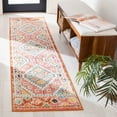 thumbnail image 3 of SAFAVIEH Madison Lanford Vintage Geometric Runner Rug, Rust/Pink, 2' x 8', 3 of 9
