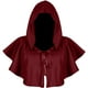 thumbnail image 1 of Poliéster Halloween Capa Accesorios de cosplay Disfraz Cowl Medieval Witch Cape Poncho con capucha para adultos, 1 of 6