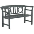 thumbnail image 2 of Safavieh Moorpark Indoor/Outdoor Modern 2 Seat Garden Bench, 2 of 7