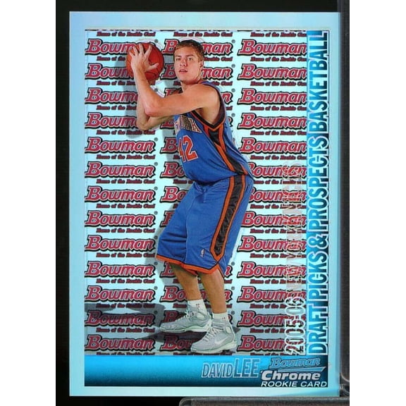 David Lee Rookie Card 2005-06 Bowman Chrome Refractors #143