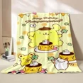 thumbnail image 6 of Japanese Pompom Purin Cartoon Blanket Children Room Soft Fluffy Soft Bed Plush Throws Baby Girl Boys Plush Blanket Quilt Gift, 6 of 9