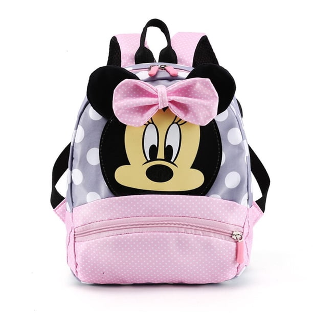 Disney-mochila escolar de Mickey para niños, morral de Minnie Mouse, para guardería, de 3 a 6 años Fivean unisex