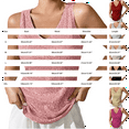 thumbnail image 4 of Breezora Women Sparkle V Neck Sequin Tank Top Glitter Sleeveless Club Festival Layer Loose Fit Vest M Size Hot Pink, 4 of 7