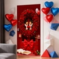 thumbnail image 6 of Aooww Large Valentines-Day Door Cover 35 X 72 In Happy Valentine's Day Banner Decorations Romantic Hanging Background for Indoor Outdoor Valentines Day Home Door Banner Party Supplies,C, 6 of 6