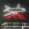 thumbnail image 3 of Handmadetneonsign Air Plane Neon Sign, Airplane Led Light, Plane Sign, Plane Night Light Lamp, 3 of 5