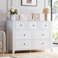 thumbnail image 2 of Commode Moderne à 7 Tiroirs, Commode en Bois pour Chambre, Commode Double à Rangement Profond pour Salon, Couloir, Organisation d'Entrée, 2 of 10