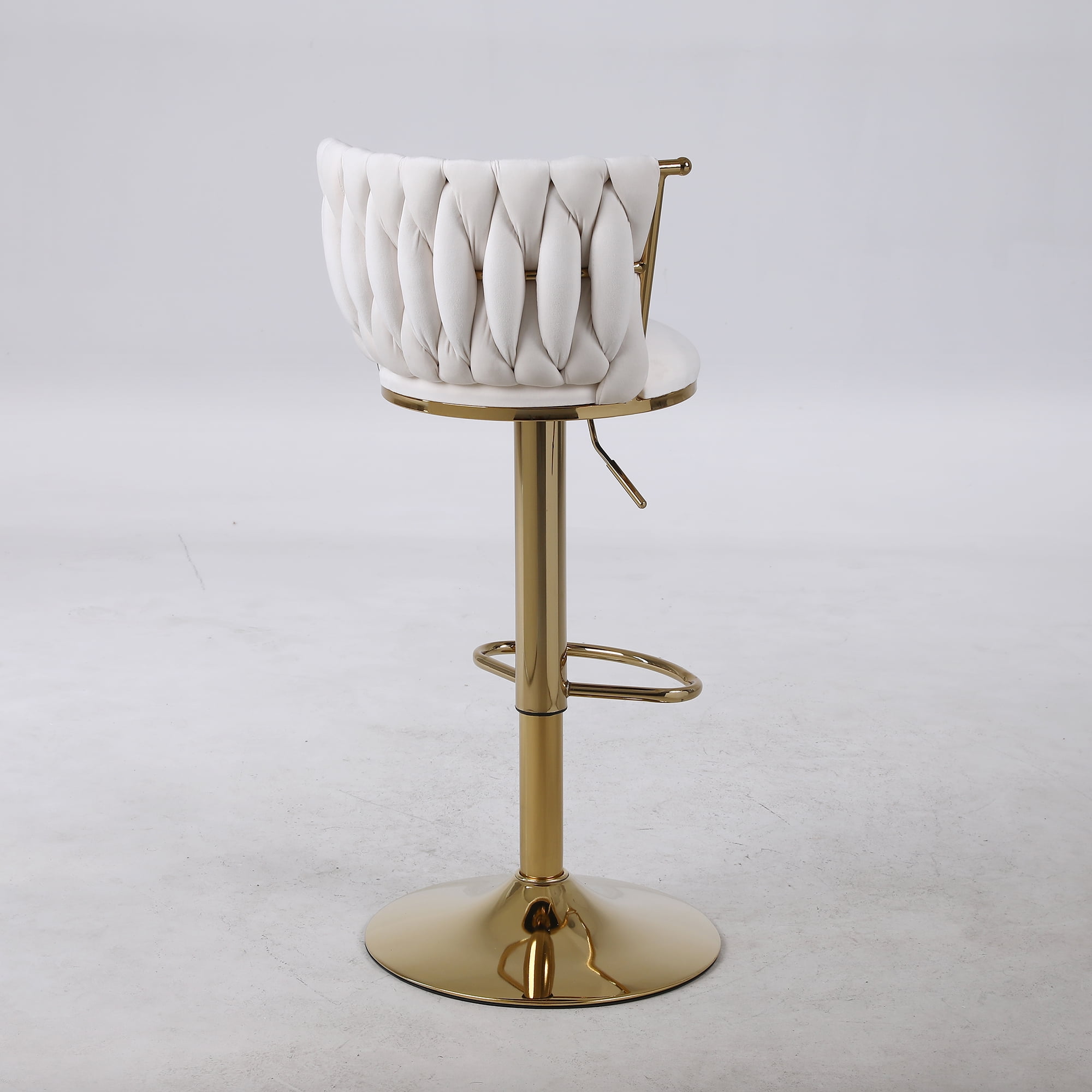 Kepooman Swivel Bar Stools Set of 2, Barstools with Back and Footrest, Counter Height Dining Chairs for Kitchen Pub, Beige Kepooman Swivel Bar Stools Set of 2, Barstools with Back and Footrest, Counter Height Dining Chairs for Kitchen Pub, Beige