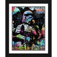 thumbnail image 2 of Stephen Chambers 15x18 Black Ornate Wood Framed With Double Matting Wall Art Titled - Stormtrooper Graffiti, 2 of 6
