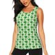 thumbnail image 1 of Balery Broccoli 1 Camiseta sin mangas estampada ligera para mujer, tops de entrenamiento sin mangas, camisetas de yoga transpirables de secado rápido.-Large, 1 of 7