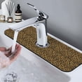 thumbnail image 7 of Pofeuu Gold Glitter Leopard Print Splash Guard for Sink Faucet Sink Gadgets-Splash Guard Behind Faucet Drip Catcher for Kitchen, Bathroom,Sink Mat, 7 of 7