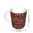 thumbnail image 2 of Yiaed 70s Groovy Hippie Retro Print Ceramics Coffee,Large Handle Design,Extra Large Tea and Coffee Cup for Office and Home Mugs, 2 of 6