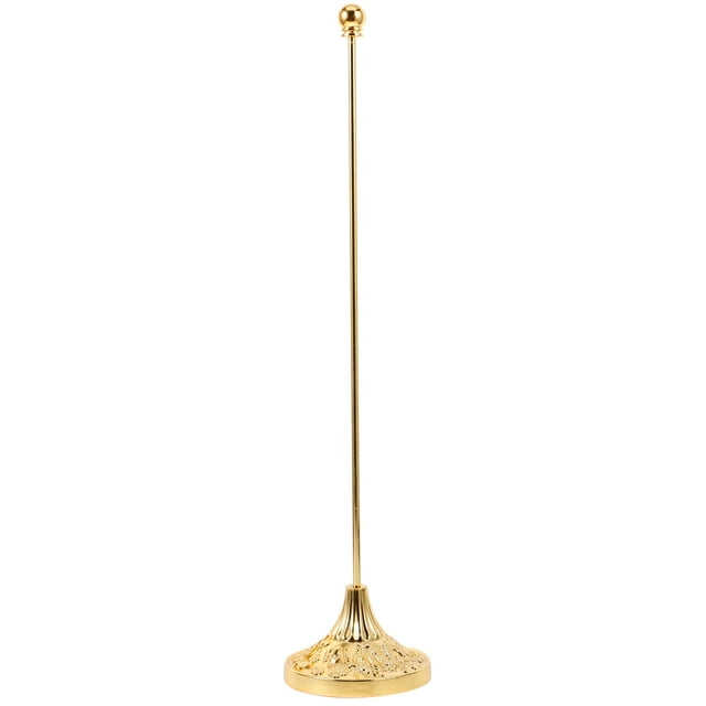 Desktop Flag Holder With Base Stand Ball Topper Ornament Indoor Flag Pole Kit Table Flag Pole And Base Metal Small Table Flag Stand