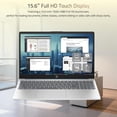 thumbnail image 3 of HP Touchscreen Laptop, Intel Core i3-N305, 15.6 inch Anti-Glare LED Display, 8 GB RAM | 256 GB SSD, HDMI, Numeric Keypad, Webcam, Wi-Fi 6, Windows 11 Pro, Copilot AI, Blue, 3 of 10
