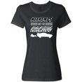 thumbnail image 3 of Inktastic Weekends are for Racing Race Car Silhouette and Racing Flag Women's T-Shirt, 3 of 5