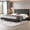deep Gray, variant on Ourlova Full Bed Frame with Headboard Linen Upholstered Platform Bed with Adjustable Diagonal Channel Tufted Headboard Mattress Foundation with Strong Wooden Slats Box Spring Optional Beige