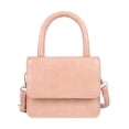thumbnail image 2 of Mini Bolsos Hombro Cuero para Mujer Bolsos Bandolera Mensajero Con Solapa rosa Hugtrwg, 2 of 9