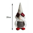 thumbnail image 3 of Fiudx Muñeco Navideño Sin Rostro, Adorable Enano con Ojos Tapados, Suave Felpa, Decoración Festiva de Mesa, Ideal para El Hogar, Sala de Estar, 20 Cm, 3 of 3