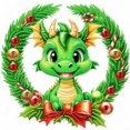 thumbnail image 1 of DIY Parcial Taladro en Forma Especial Pequeño Dinosaurio 30x30cm Verde, 1 of 9