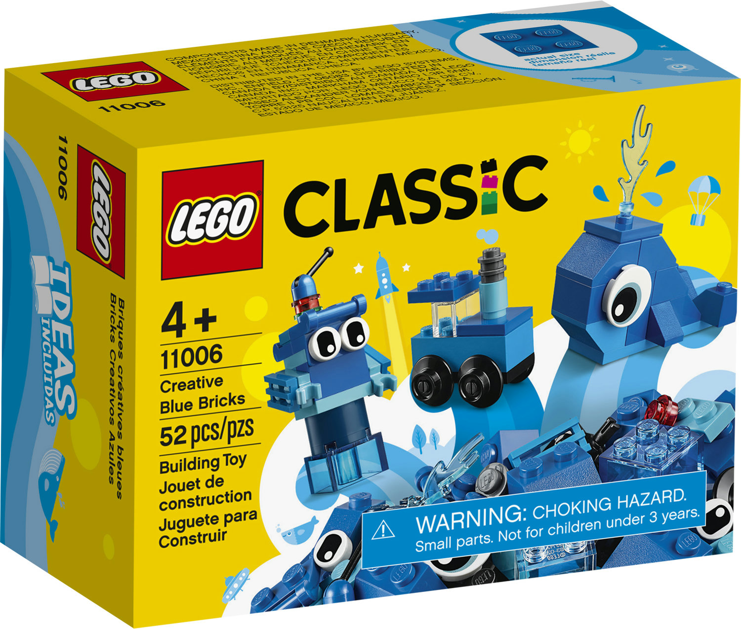 LEGO Classic Creative Blue Bricks 11006 Building Set for Imaginative Play (52 Pieces) - image 5 of 5